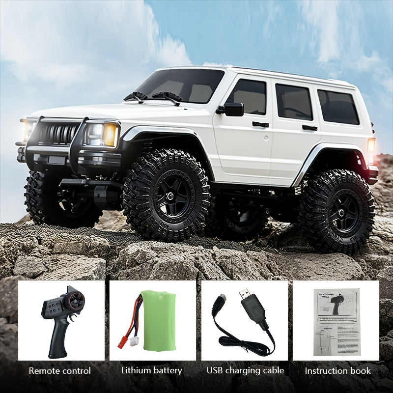 1\u002F18 Scale Off-Road RC Crawler Car for Boys - High Torque 4WD Remote Control Vehicle, 20A ESC Rock Climbing Toy for Kids | Cool Stuff for Room Decor & Halloween Gifts