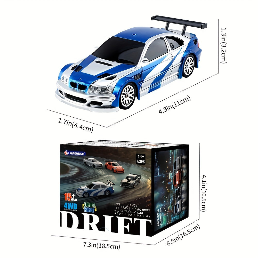 1\u002F43 RC Mini Racing Cars 2.4G Radio Control Drift Car 4WD Off-road High-Speed 15km\u002Fh Vehicle Model Toys for Boys Mini Gifts