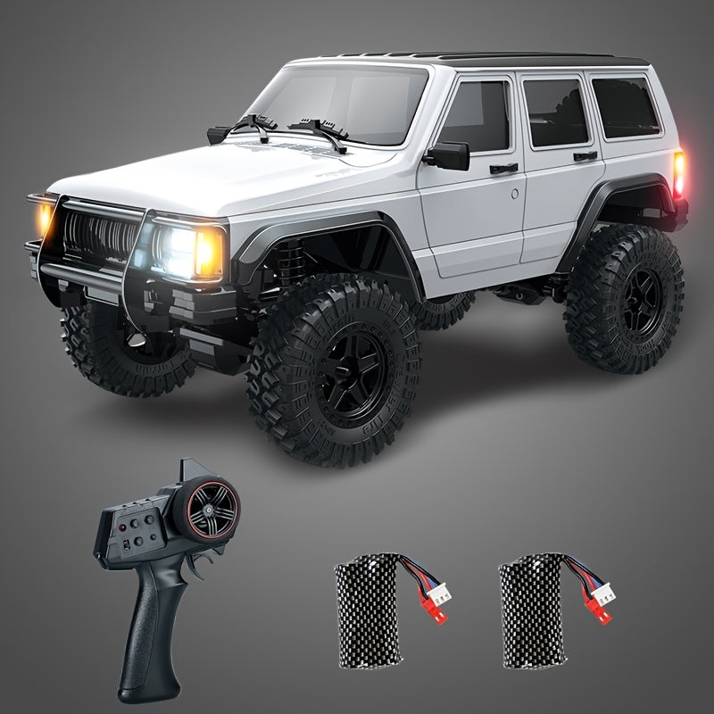 1\u002F18 Full Scale RC Rock Crawler RC Truck 4x4 Off Road Remote Control Car 3 Speed Adjustment 370 Brushed Motor with Led Light Hobby Toy for Adult 12km\u002Fh