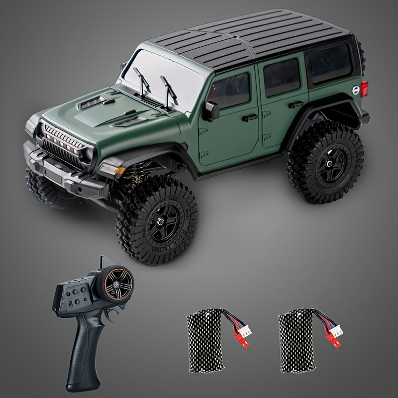 JJRC C8801&C8809 1\u002F18 Full Scale RC Rock Crawler RC Truck 4x4 Off Road Remote Control Car 3 Speed Adjustment 370 Brushed Motor With Led Light Hobby Toy For Adult 12km\u002Fh