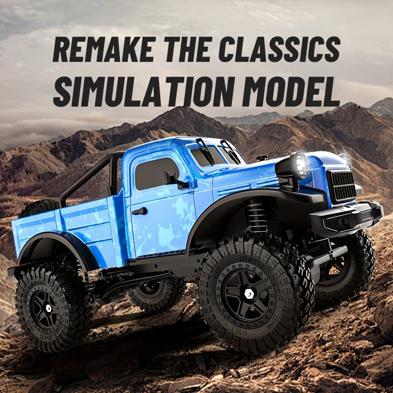 High-Torque RC Pickup Crawler 2025 High-Torque RC Pickup Crawler - Carbon Brushed Motor, Ultra-Low Center Chassis, Lightweight Vacuum Shell & Wide-Traction Axle System for All-Terrain Rock Climbing & Obstacle Dominance