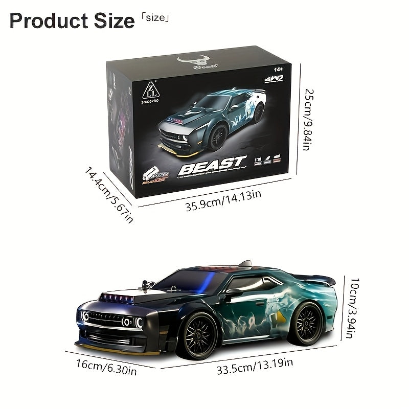 2025 Racing 4WD Off-Road Truck Remote Control, High-Speed Simulation Design, All-Terrain Capability - Perfect for Outdoor Adventures AndTruck Hobby Cars Toy Gift for Birthday, Halloween, And Christmas