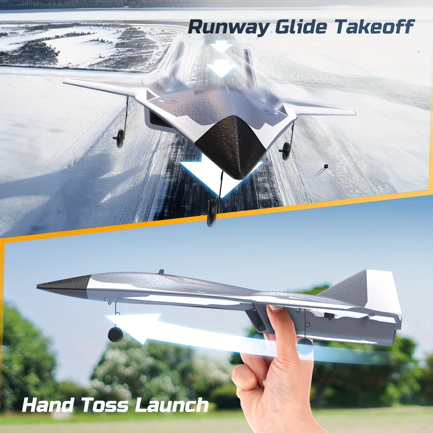 DEERC RC Plane DEERC 4CH Remote Control Jet with Twin Ducted Fans, 3 Flight Modes, 2 Brushed Motors, 2.4GHz RTF Glider for Advanced Players & Model Collector