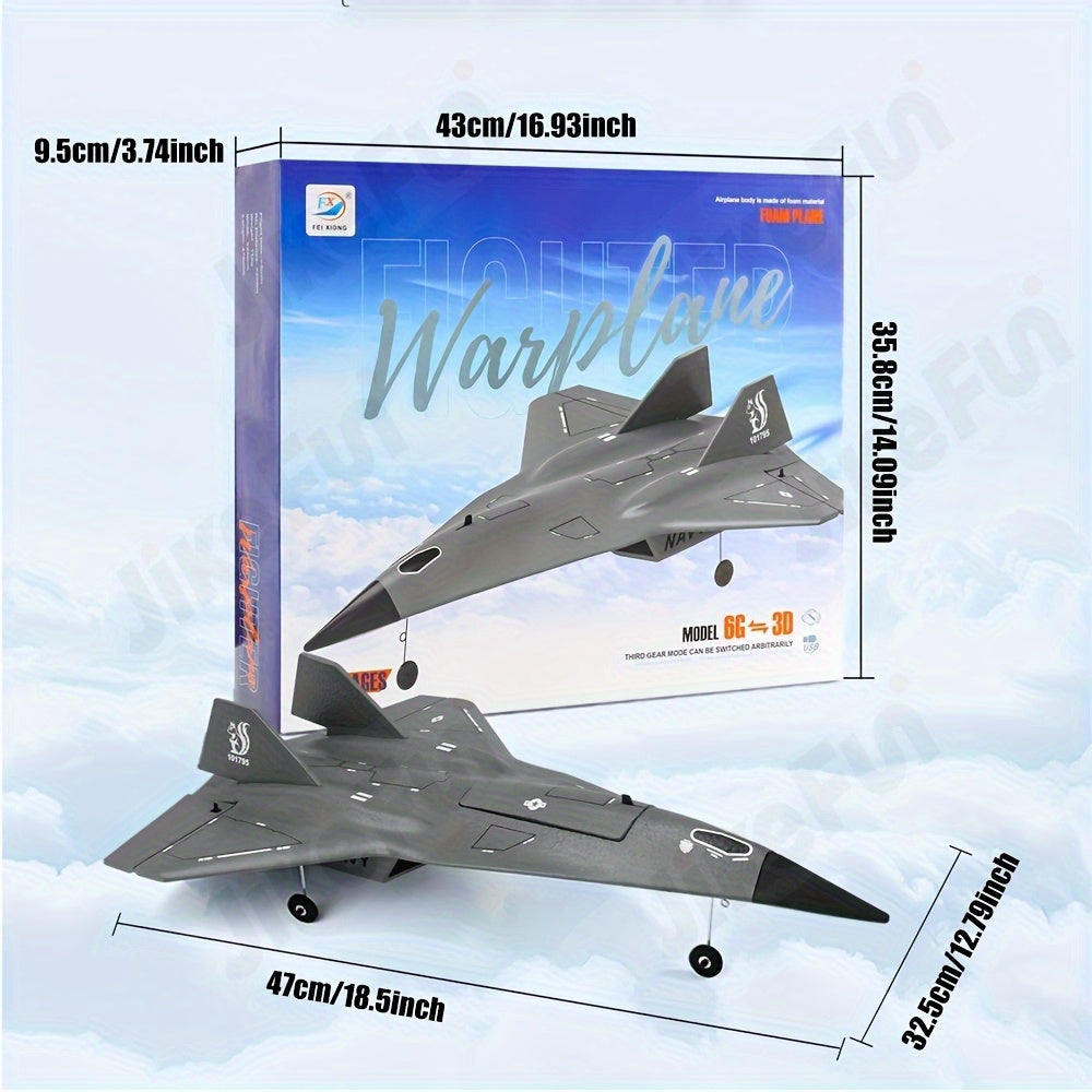 FX9672 RC Plane 4CH 2.4G Remote Control Airplane Jet Concealed Culvert Design with Powerful Motors Aircraft Toys for Youngsters Beginner Boy