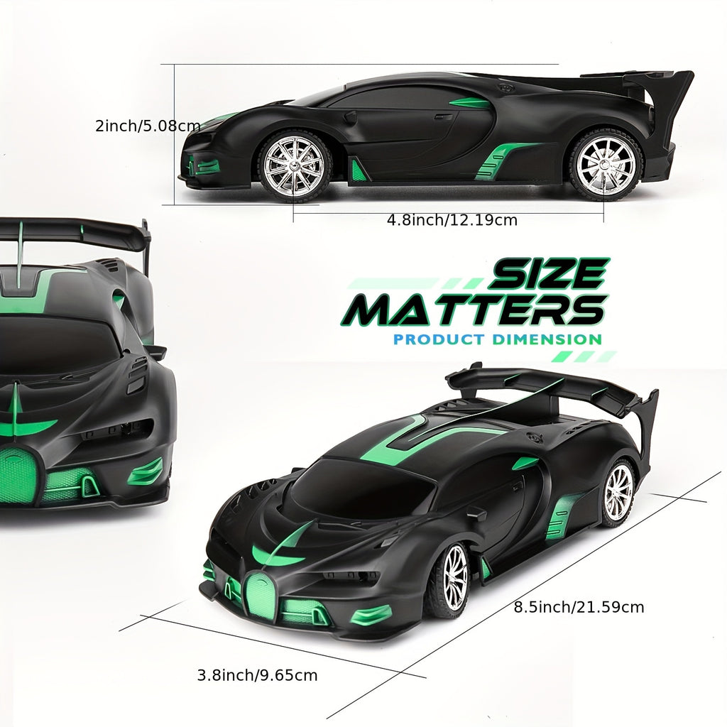 1pc 2pcs 1:18 High-Speed RC Cars, 2.4GHz Non-Interference, Multi-Player Compatible, LED Lights, Rechargeable Battery, Perfect Birthday\u002FChristmas Gift for Kids 6+