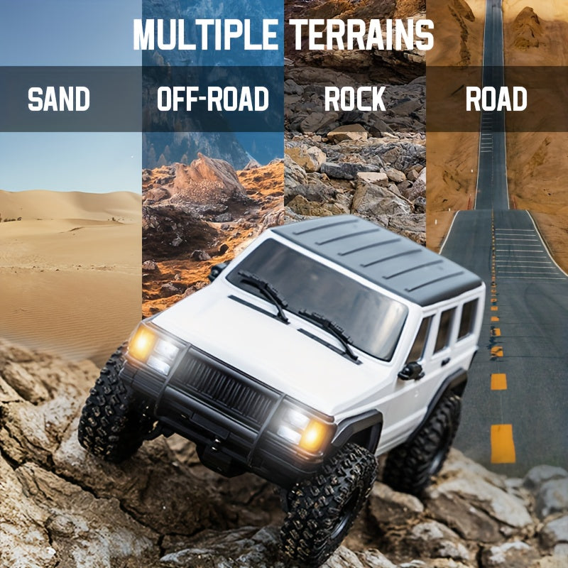 1\u002F18 Scale Off-Road RC Crawler Car for Boys - High Torque 4WD Remote Control Vehicle, 20A ESC Rock Climbing Toy for Kids | Cool Stuff for Room Decor & Halloween Gifts