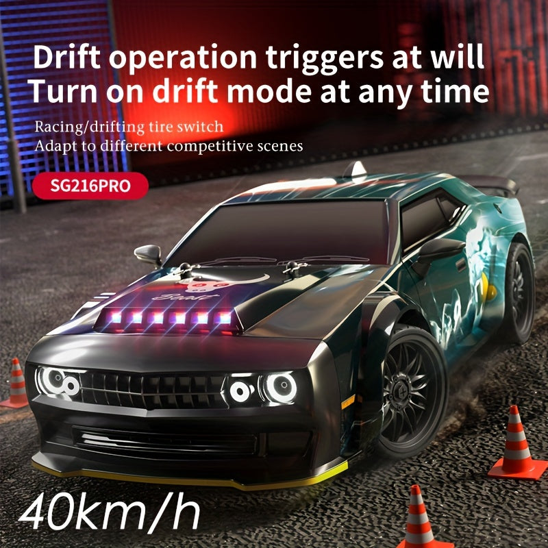 High-speed Carbon Brush Brush Remote Control Car, 2.4GHz RC Car, Full-scale Synchronous Control System, Seven Model Searchlight, Birthday Gifts, Halloween Gifts, Christmas Gifts