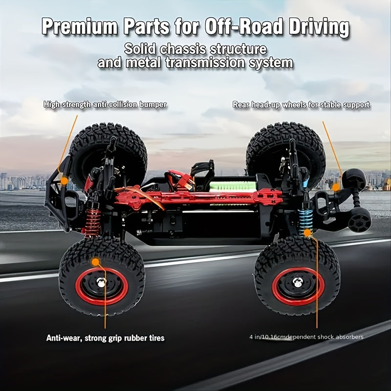 Four-Wheel Drive High-Speed Brushless Off-Road Vehicle, 70KM\u002F H, Only The Remote Control Has Wireless Transmission Function, Christmas Gift, Birthday Gift