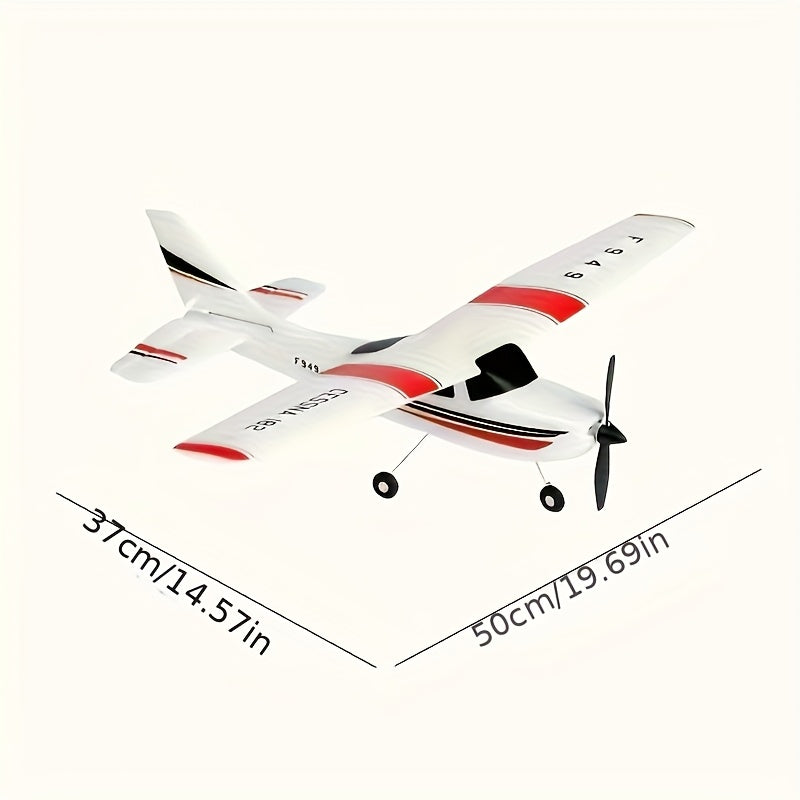 Remote Control Airplane - 2.4GHz 3 Channel Remote Control Glider Aircraft Toy with 6-Axis Gyro Stabilizer, Outdoor Foam Remote Control Airplane Suitable for Enthusiasts