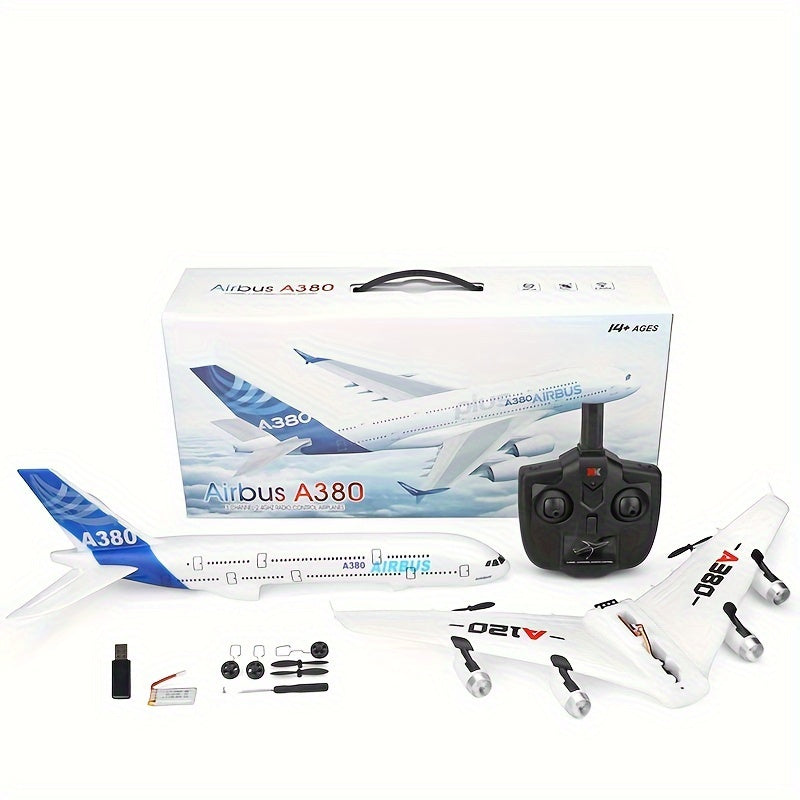 Three-channel glider aircraft Fixed wing glider remote control model drone toy