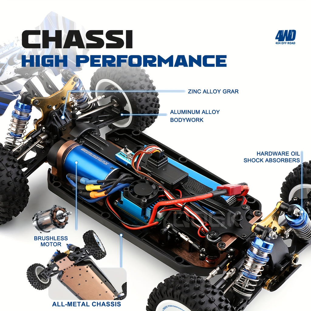 1:12 RC Car, 75KM\u002FH Remote Control Racing Car, 4WD Remote Control Car Professional Racing Car Brushless Electric High-speed Off-road Drift Remote Control Toy Boy Adult Birthday Gift, Holiday Gift
