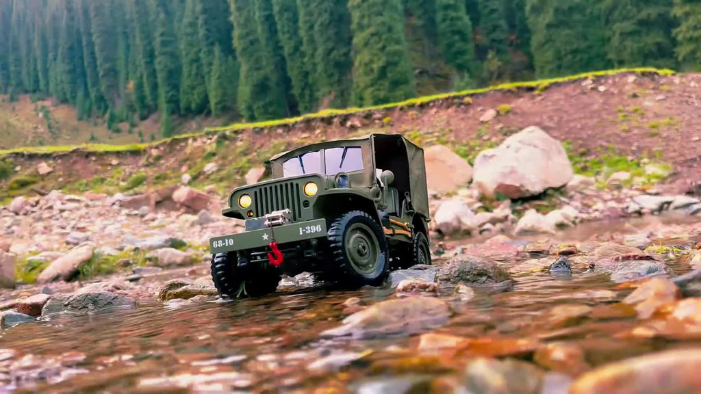 Proportional Remote Control Car Collection Level RC Vehicle 4x4 Off Road Truck With 2 Rechargeable Batteries 4WD For All Terrain Big Car Gifts For Boys And Youth