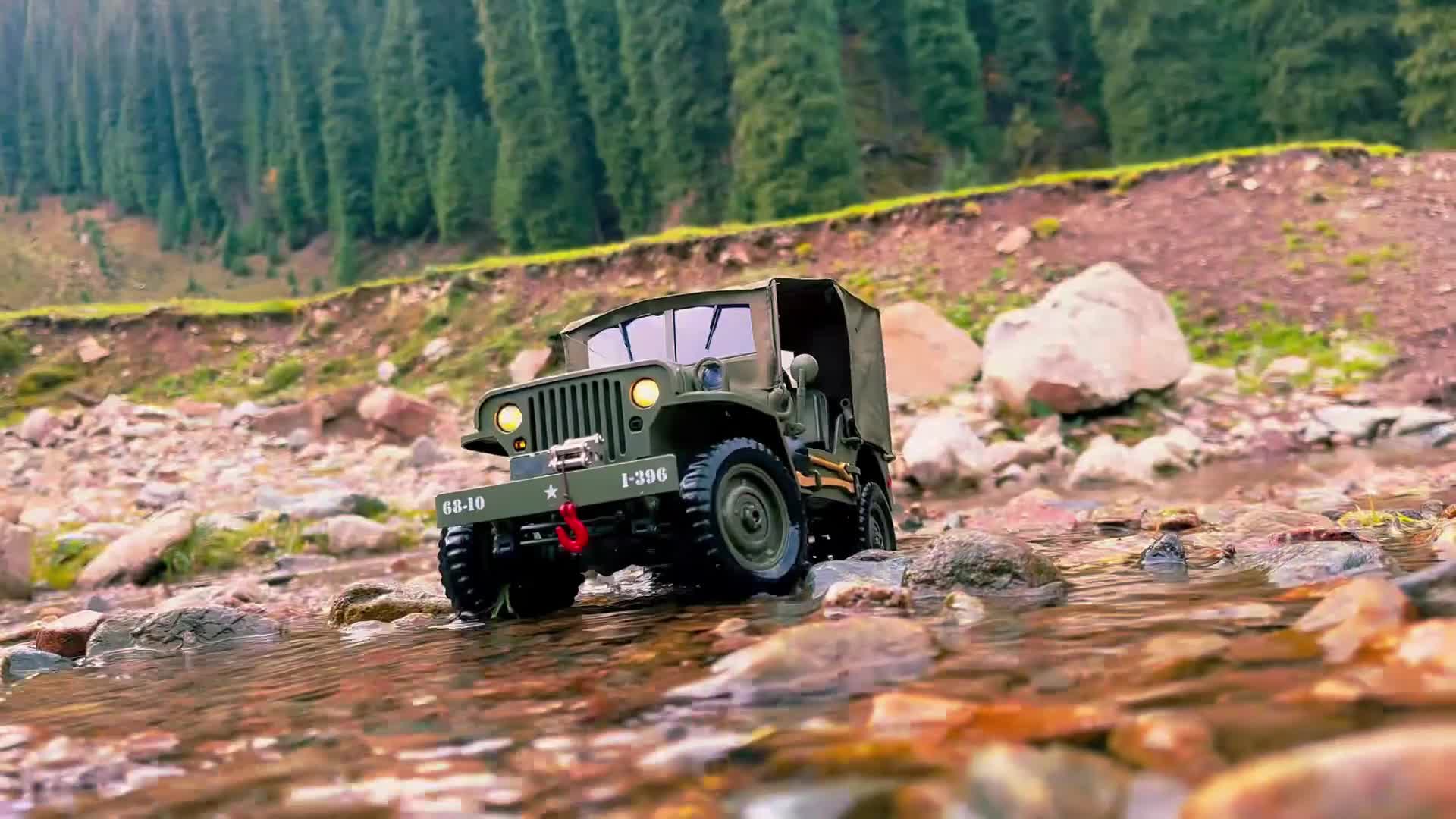 Proportional Remote Control Car Collection Level RC Vehicle 4x4 Off Road Truck With 2 Rechargeable Batteries 4WD For All Terrain Big Car Gifts For Boys And Youth