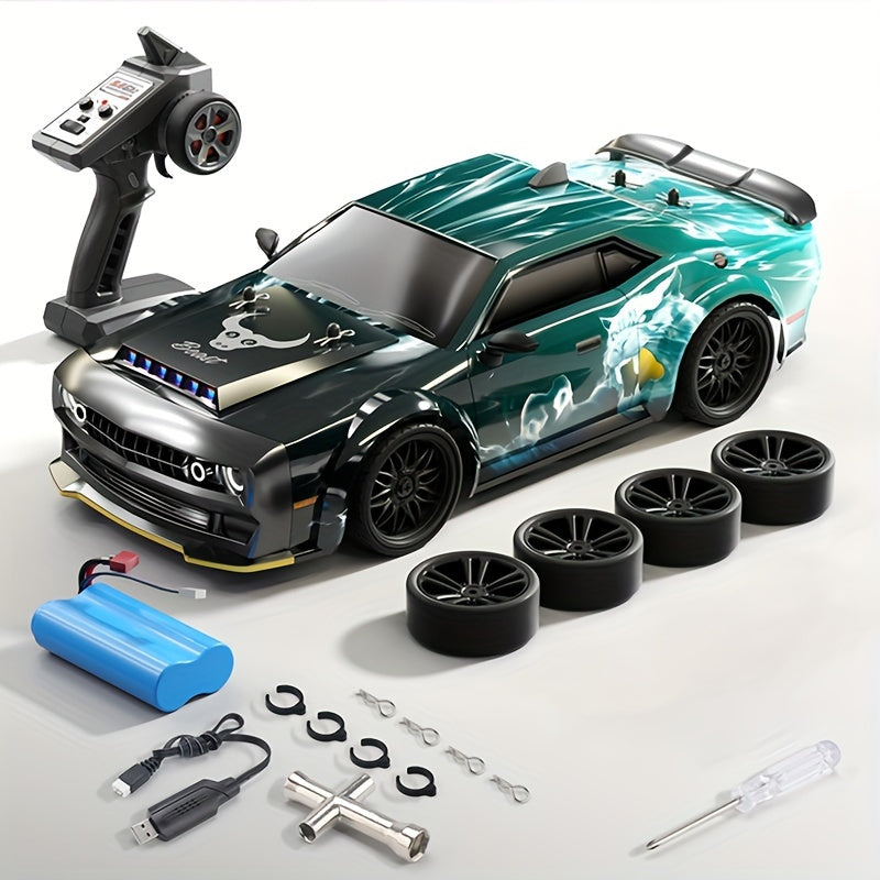Electric Remote Control High Speed Drift Car, Full Proportional Synchronous Control System Vehicle, Support Multiple Vehicles In Racing, Seven Model Searchlight, Brushless\u002F Carbon Brush