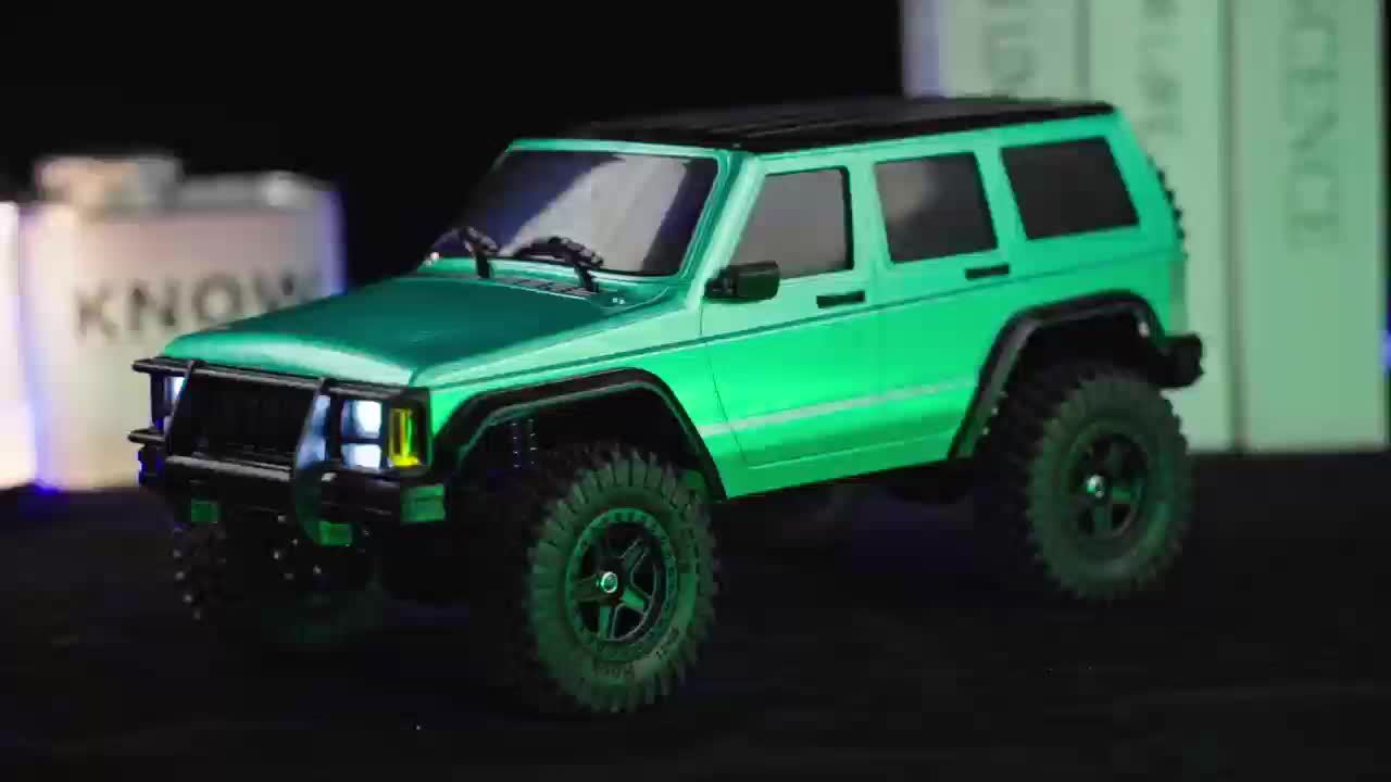 1\u002F18 Full Scale RC Rock Crawler RC Truck 4x4 Off Road Remote Control Car 3 Speed Adjustment 370 Brushed Motor with Led Light Hobby Toy for Adult 12km\u002Fh