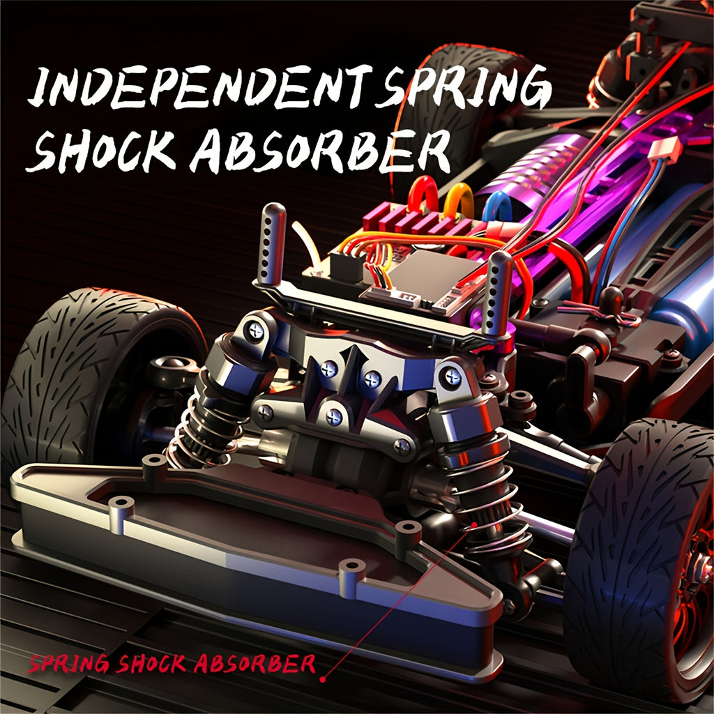 4WD Brushless RC Car with 70KM\u002FH High Speed, Full Proportional Adjustment, 2.4GHz Remote Control, Outdoor Drifting, Racing, Climbing, Supports Vehicles Racing Together, LED Lighting Modes, Gifts, Outdoor Racing, Hobbyist Rc, Dynamic Performance, Spor