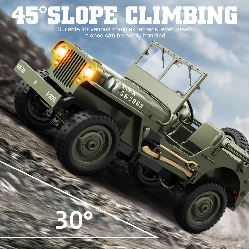 1\u002F10 Scale RC Crawler Truck, Metal Axle, 4x4 Off Road Truck, Kids Toy Car Boy Birthday Gift