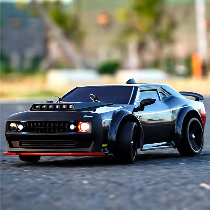 70km\u002Fh Electric 4WD Remote Control Off-Road Sports Car with Brushless Motor, Metal Upgrades & Hardcore Drift - Wi-Fi Enabled, Cool LED Lights, Durable Plastic Construction - Beginner-Friendly Gift for Men (Black), Remote Control Car, Aggressive Desig