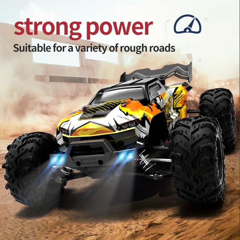 2.4G 1:16 4WD High-Speed Brushless RC Car with 3-Mode LED Headlights, 70KM\u002FH Top Speed, Realistic Design & USB Rechargeable Battery - Durable Plastic Remote Control Vehicle for Outdoor Play, Birthday\u002FChristmas Gift, Remote Control Car, Adventure