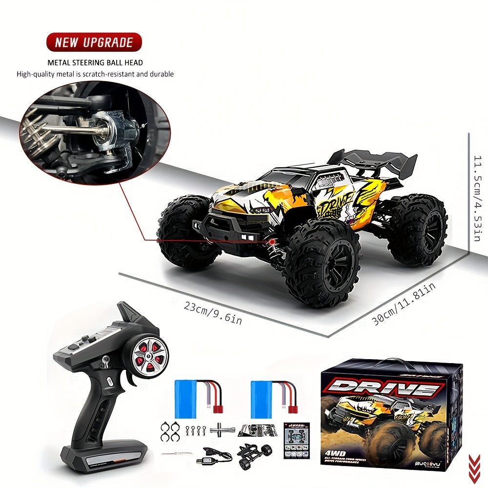 1\u002F16 4WD 70KM\u002Fh 2.4G RC Car Brushless Motor Remote Control Racing Cars 4x4 Drift Off Road Vehicle Toys for Children with 2 Batteries, Outdoor Play, Drift Racing, Rugged Look, Sporty Design, Sturdy Construction, Lightweight Car, Fast Rc Vehicle,