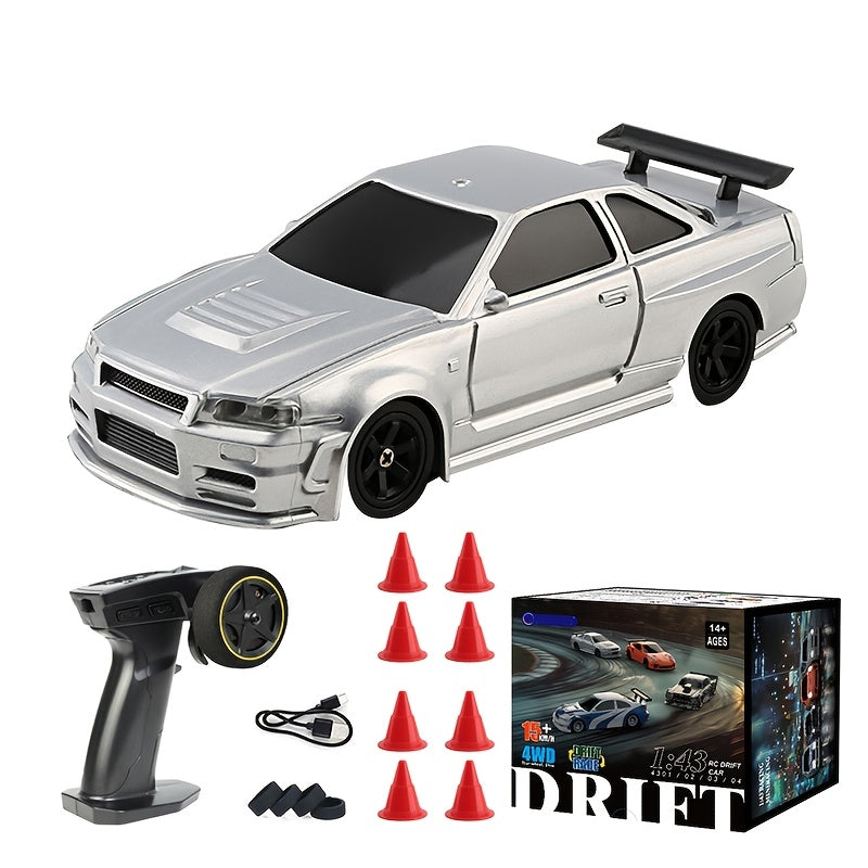 1\u002F43 RC Mini Racing Cars 2.4G Radio Control Drift Car 4WD Off-road High-Speed 15km\u002Fh Vehicle Model Toys for Boys Mini Gifts