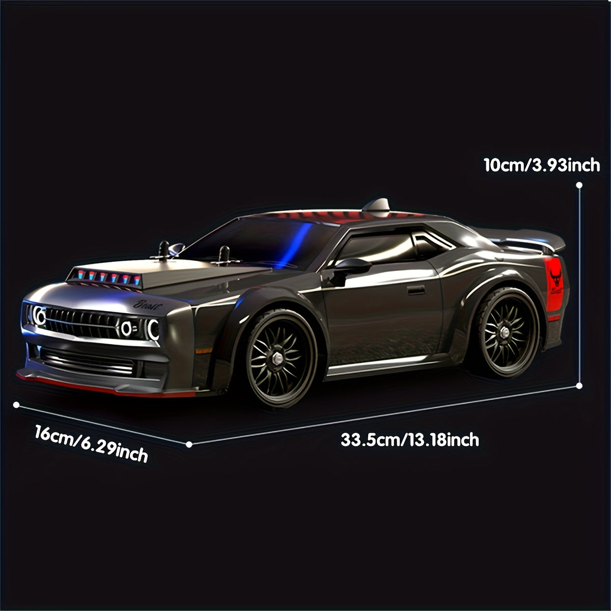 4WD Brushless RC Car with 70KM\u002FH High Speed, Full Proportional Adjustment, 2.4GHz Remote Control, Outdoor Drifting, Racing, Climbing, Supports Vehicles Racing Together, LED Lighting Modes, Gifts, Outdoor Racing, Hobbyist Rc, Dynamic Performance, Spor