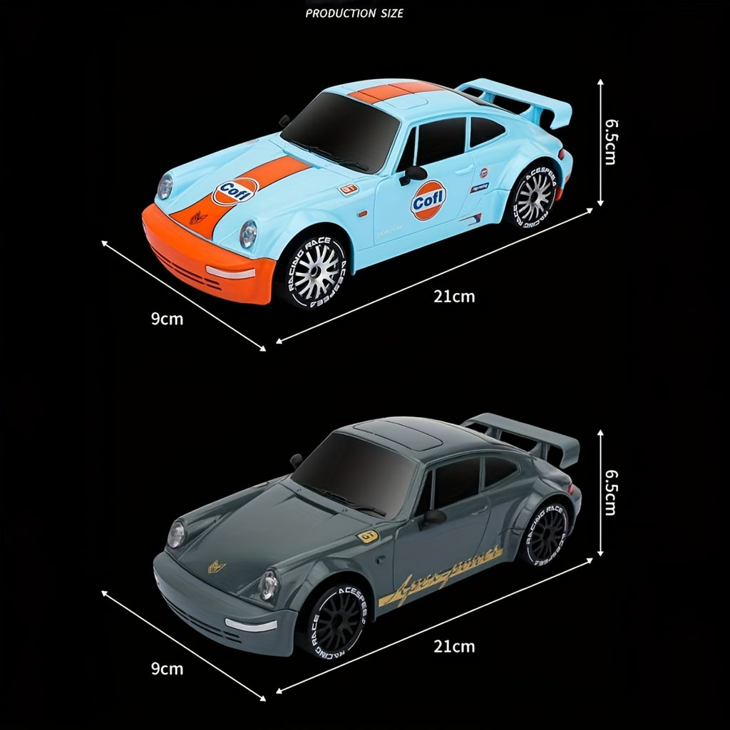 1:20 Scale 2.4G High-speed Racing Car, 20Km\u002FH High-speed Off-road Drift Car, 4WD RC Drift Car With Drift Tires, Road Barriers And LED Lights, Ideal Birthday Or Holiday Gifts For Boys And Girls