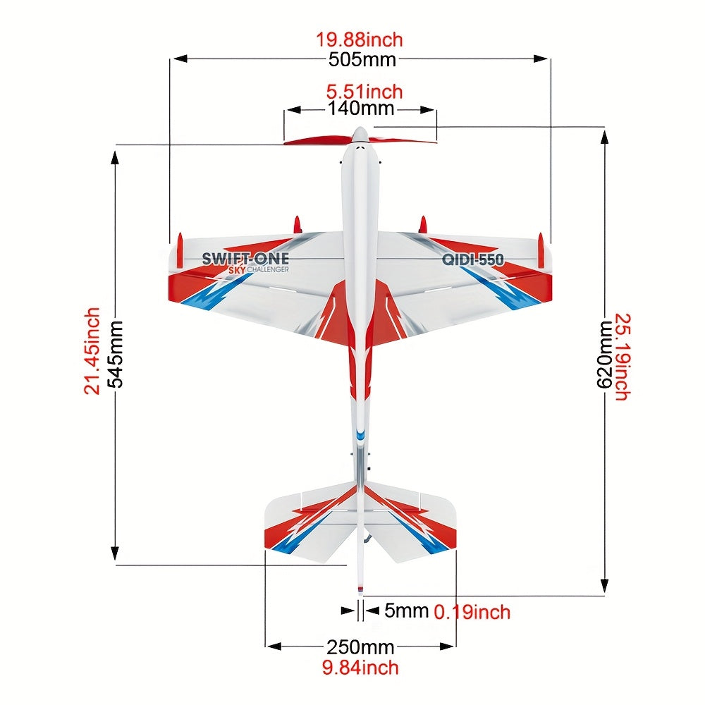 6CH RC Planes Brushless Motor Remote Control Aircraft One-Key Hanging Stunt Airplane RC Glider Toys For Beginner And Experienced With Two Batteries