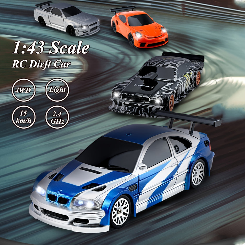 1\u002F43 RC Mini Racing Cars 2.4G Radio Control Drift Car 4WD Off-road High-Speed 15km\u002Fh Vehicle Model Toys for Boys Mini Gifts