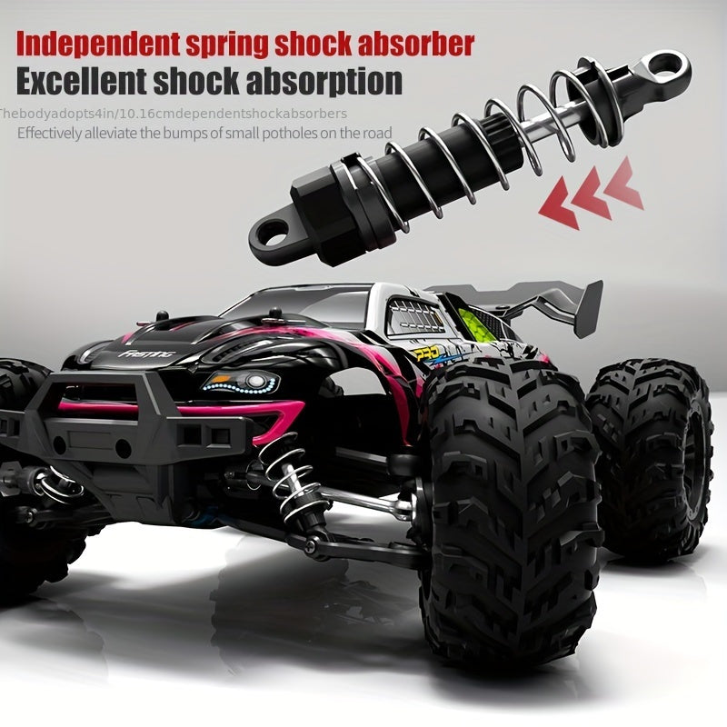 2.4G 1:16 4WD High-Speed Brushless RC Car with 3-Mode LED Headlights, 70KM\u002FH Top Speed, Realistic Design & USB Rechargeable Battery - Durable Plastic Remote Control Vehicle for Outdoor Play, Birthday\u002FChristmas Gift, Remote Control Car, Adventure