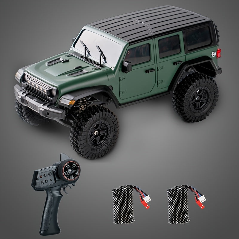 1\u002F18 Full Scale RC Rock Crawler RC Truck 4x4 Off Road Remote Control Car 3 Speed Adjustment 370 Brushed Motor with Led Light Hobby Toy for Adult 12km\u002Fh