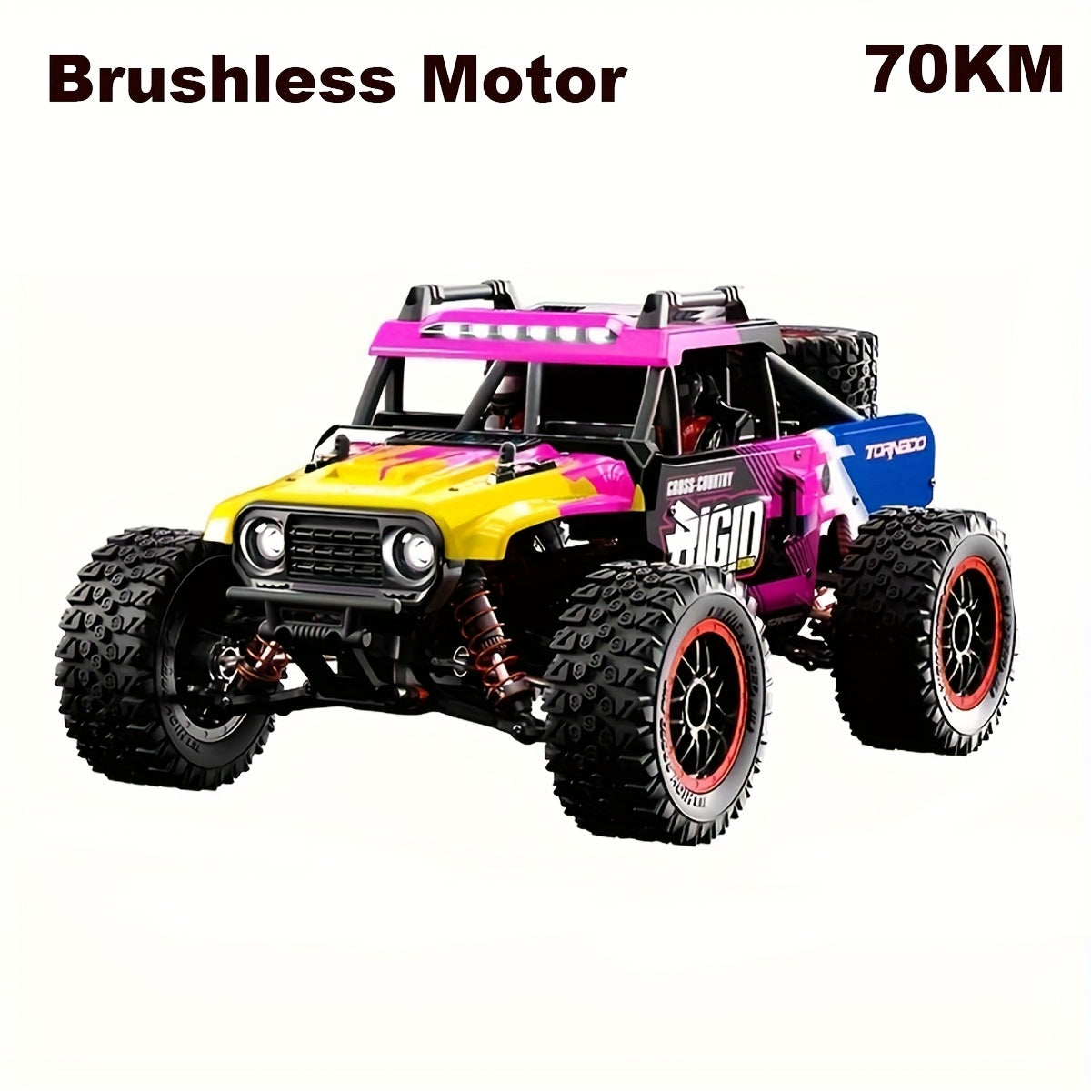 Four-Wheel Drive High-Speed Brushless Off-Road Vehicle, 70KM\u002F H, Only The Remote Control Has Wireless Transmission Function, Christmas Gift, Birthday Gift