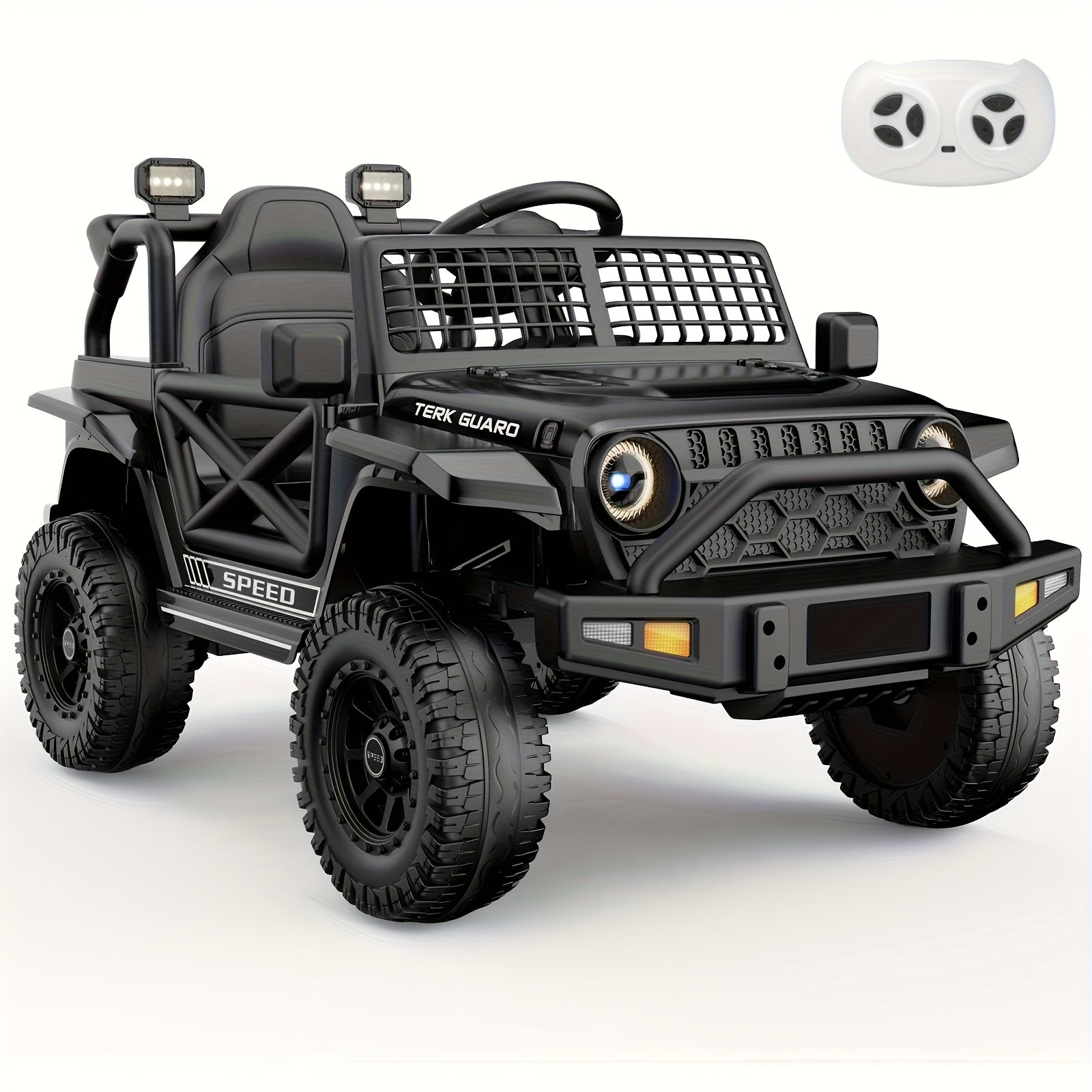 12V7AH Children's Remote Control Car, Children's Music Player, Shock Absorption System, Electric SUV, Suitable for Birthday Gifts And Various Holiday Gifts for Boys And Girls Aged 3-8
