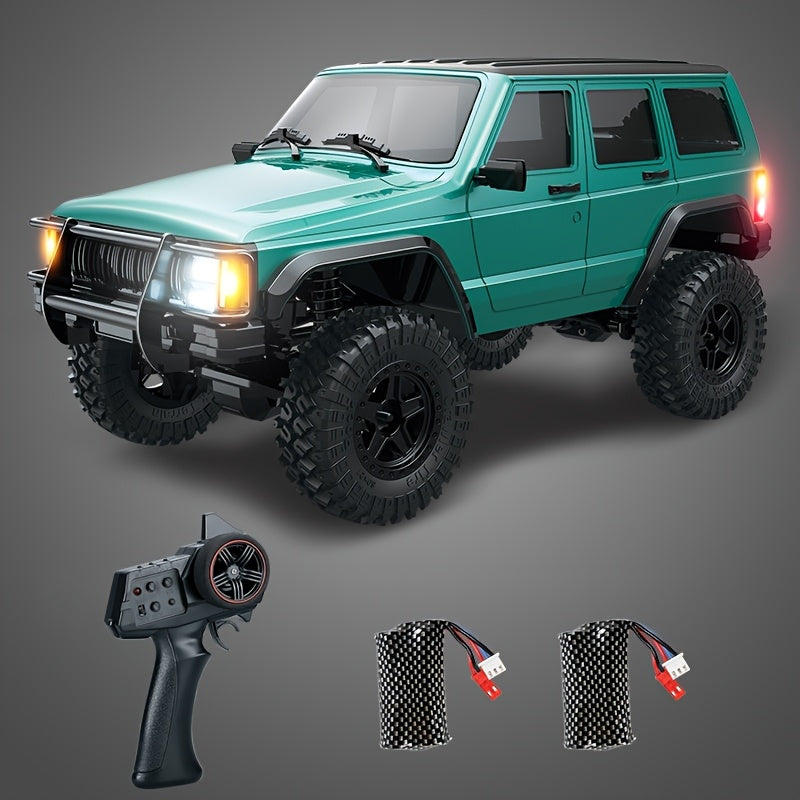 1\u002F18 Full Scale RC Rock Crawler RC Truck 4x4 Off Road Remote Control Car 3 Speed Adjustment 370 Brushed Motor with Led Light Hobby Toy for Adult 12km\u002Fh
