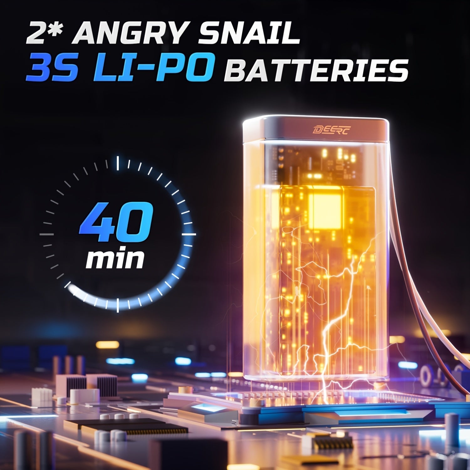 DEERC 1:14 Scale Fast Brushless RC Car for Adults & Boys - 50+ MPH High-Speed Offroad Truggy with 2 3S Lipo Batteries, 4x4 All-Terrain Remote Control Truck for Snow, Sand & Mud, Durable Metal Construction, Black, Remote Control Car, Outdoor Play, Sporty D