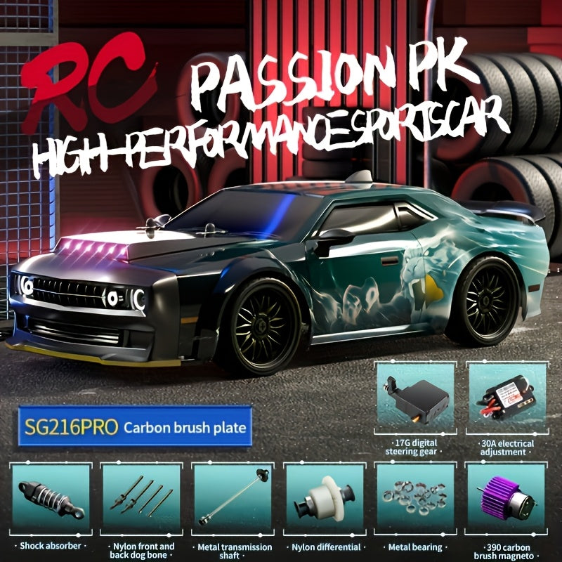 2025 Racing 4WD Off-Road Truck Remote Control, High-Speed Simulation Design, All-Terrain Capability - Perfect for Outdoor Adventures AndTruck Hobby Cars Toy Gift for Birthday, Halloween, And Christmas