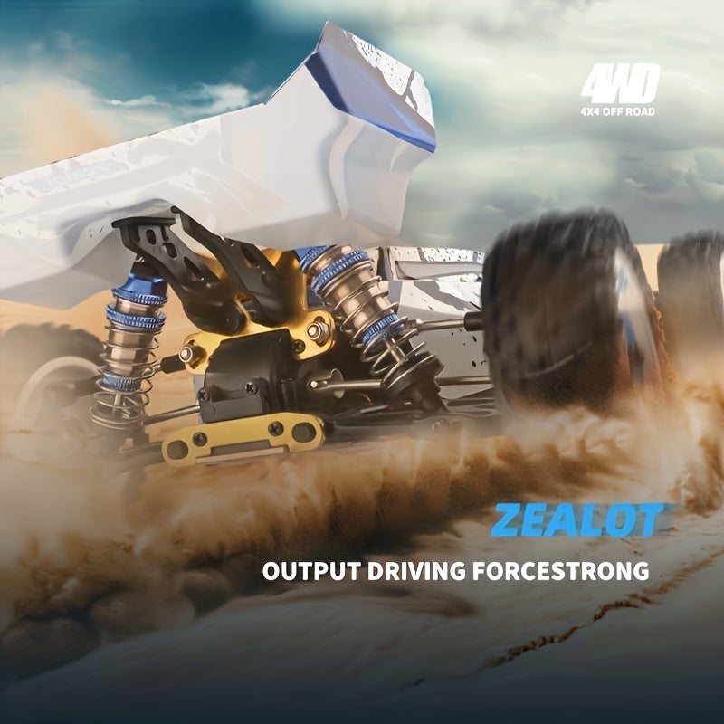 JIKEFUN 124017 75KM\u002FH 4WD RC Car Professional Racing Car Brushless Electric High Speed Off-Road Drift Remote Control Toys for Boys with 2 Batteries