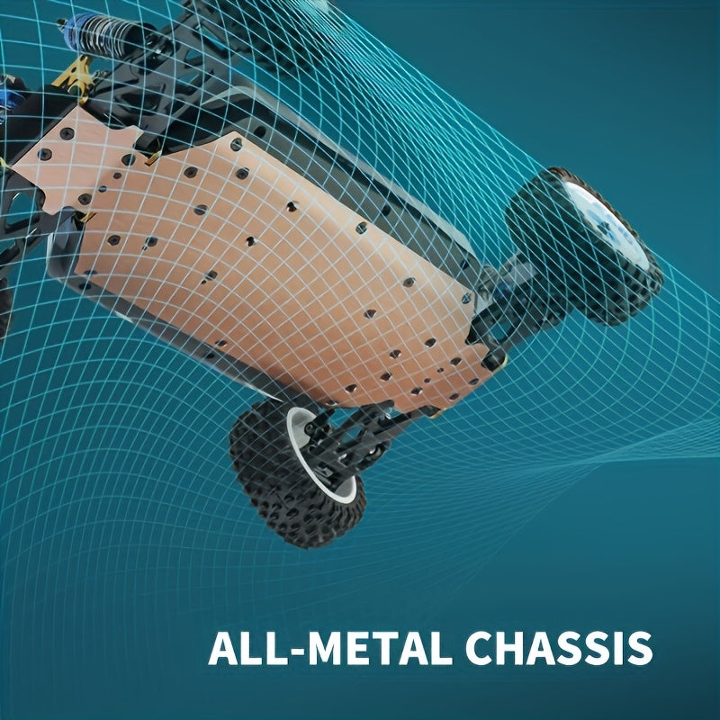 JIKEFUN 124017 75KM\u002FH 4WD RC Car Professional Racing Car Brushless Electric High Speed Off-Road Drift Remote Control Toys for Boys with 2 Batteries