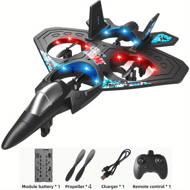 1pc Rechargeable Drone with Height Hold - Remote Control Airplane & Jet Toy for Beginners, Indoor\u002FOutdoor Use, 1800mAh Battery, USB Charging, Camouflage Design, Ideal Gift for Christmas & Halloween