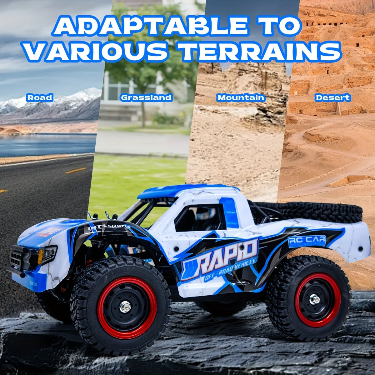 Four-Wheel Drive High-Speed Brushless Off-Road Vehicle, 70KM\u002F H, Only The Remote Control Has Wireless Transmission Function, Christmas Gift, Birthday Gift