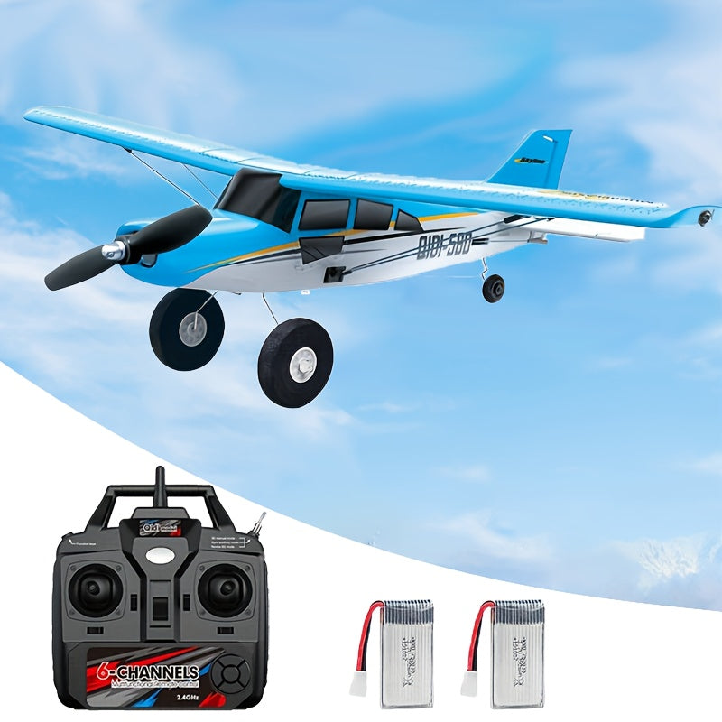 M7 Off-road RC Plane 6-Channel Brushless Remote Control Airplane with Fixed Wing and 6-Axis Gyro for 3D Stunts, EPP Foam Aircraft Model