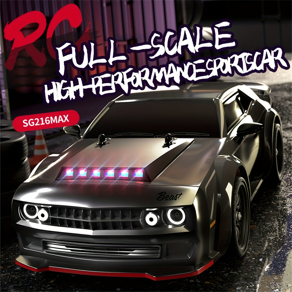 4WD Brushless RC Car with 70KM\u002FH High Speed, 2.4GHz Remote Control, All-Terrain Racing & Drifting, LED Lighting, High Quality Design, Compatible with Multi-Car Racing System, Durable Plastic Construction, Full Proportional Adjustment, Ideal Gift for