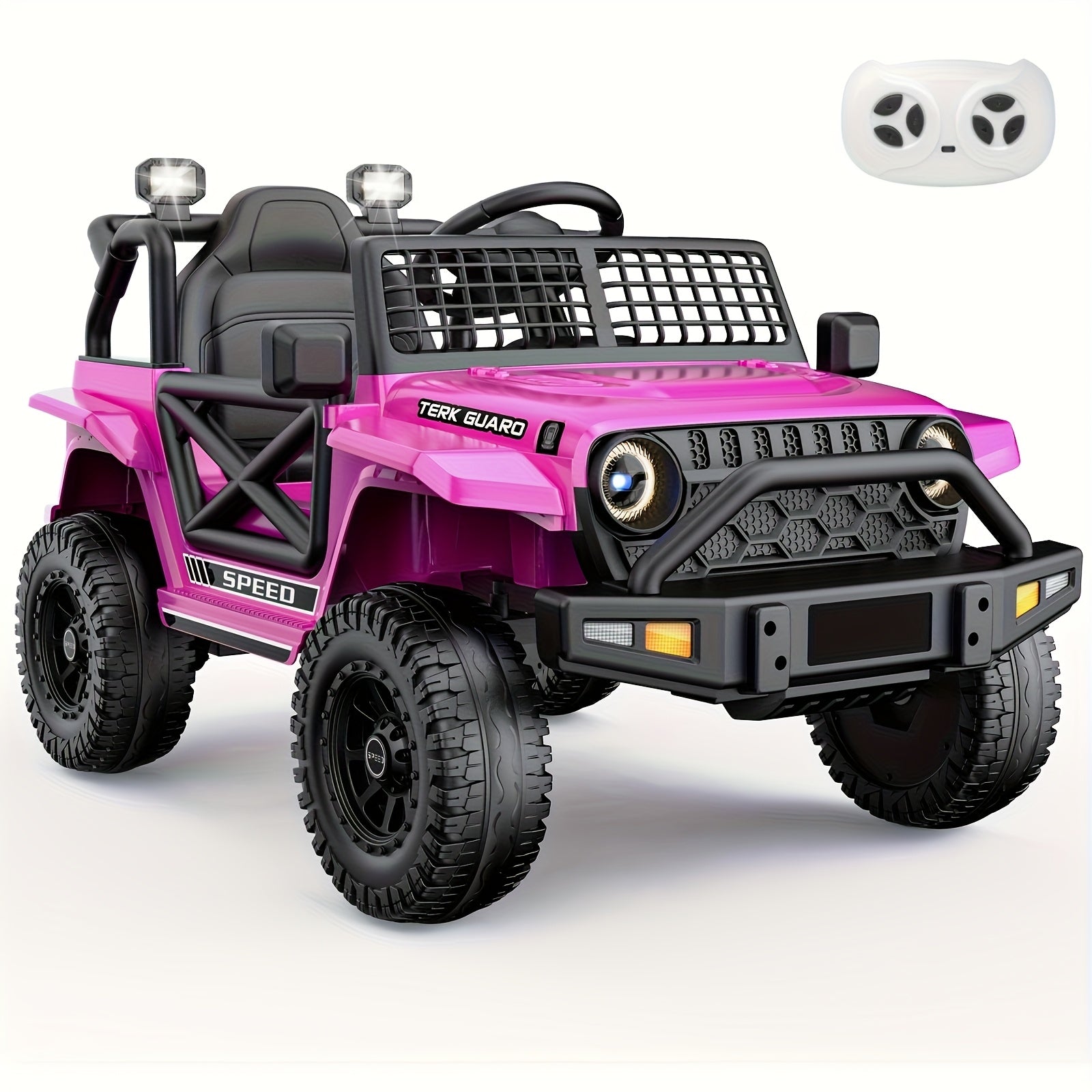 12V7AH Children's Remote Control Car, Children's Music Player, Shock Absorption System, Electric SUV, Suitable for Birthday Gifts And Various Holiday Gifts for Boys And Girls Aged 3-8