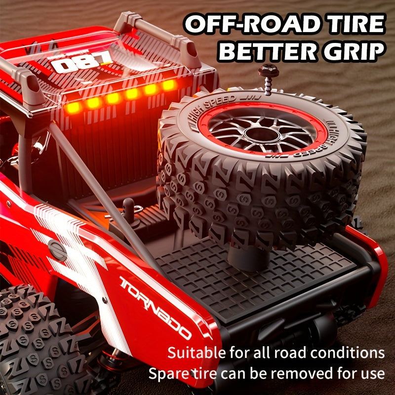 45km\u002Fh Super High Speed RC Car With All Terrains Available, Strong Carbon Brush Motor Independent Shock Absorption High Quality All-metal Chassis Birthday Gifts