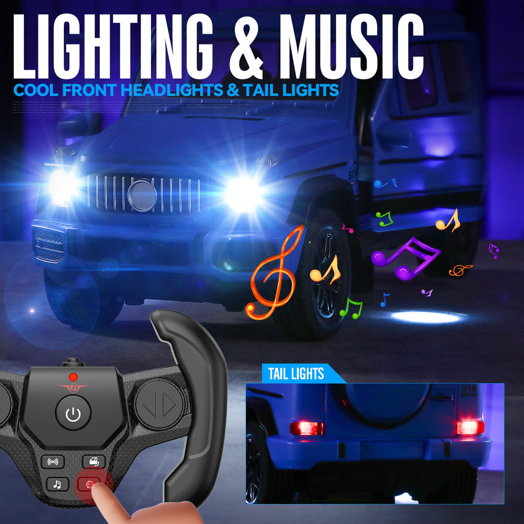 Big Remote-controlled Car Off-road Vehicle Gesture Sensing RC Cars electric Door Opening with LED lights Children's Toy RC Car Oversized 6-12 Year Old Boy Birthday Gift