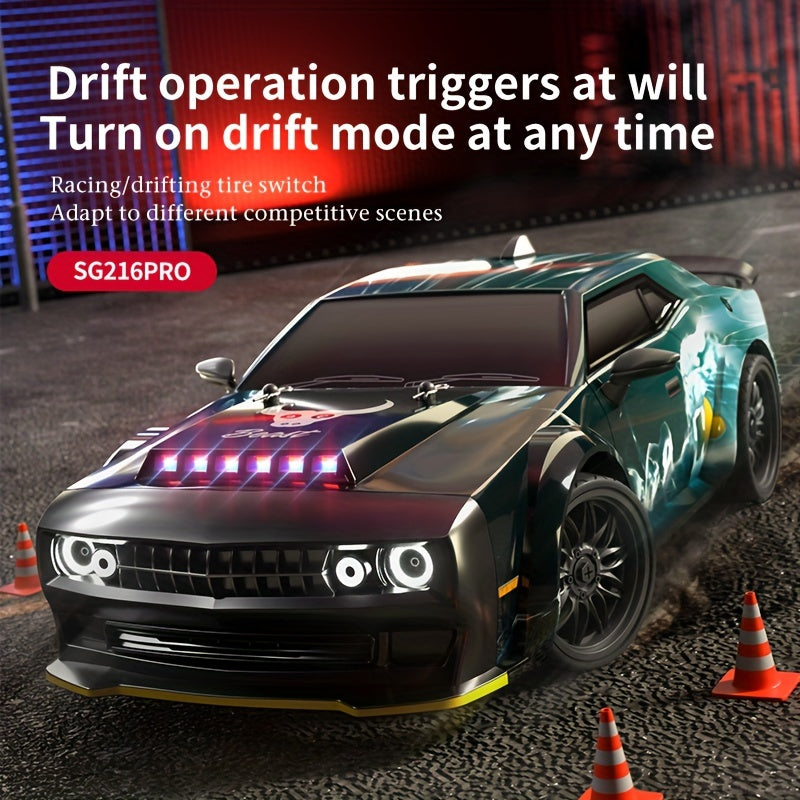 Electric Remote Control High Speed Drift Car, Full Proportional Synchronous Control System Vehicle, Support Multiple Vehicles In Racing, Seven Model Searchlight, Brushless\u002F Carbon Brush