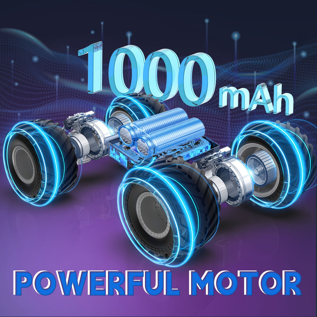 Monster Truck Toy 4WD Off Road RC Monster Truck Toy with LED Lights And Music | 2.4GHz Remote Control Truck for All Terrain - Kids Gifts for Boys\u002FGirls Age 6+, Easter Gifts