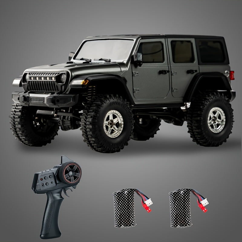 1\u002F18 Full Scale RC Rock Crawler RC Truck 4x4 Off Road Remote Control Car 3 Speed Adjustment 370 Brushed Motor with Led Light Hobby Toy for Adult 12km\u002Fh