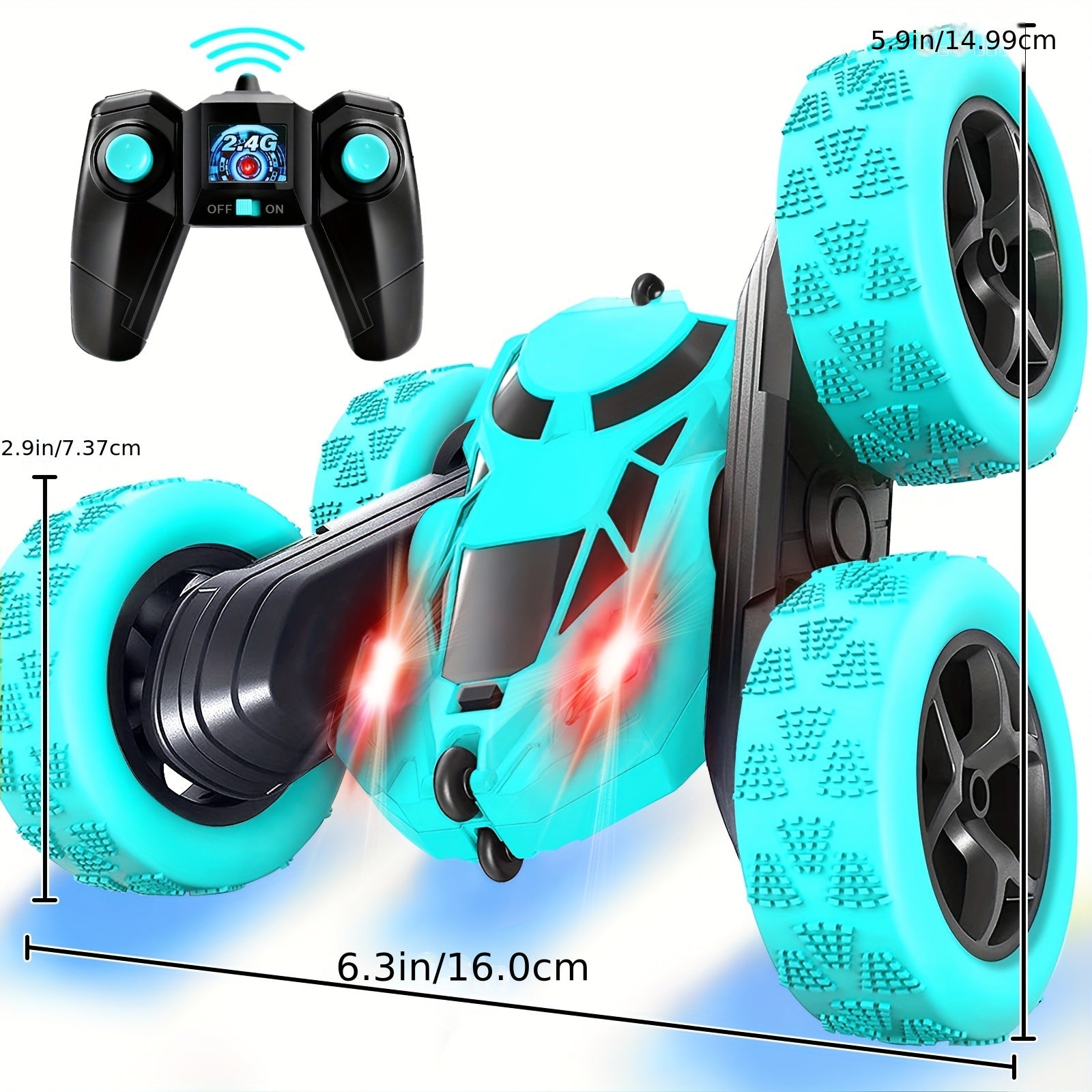 Remote Control Car Stunt RC Cars, 90 Min Playtime, 2.4Ghz Double Sided 360° Rotating RC Crawler With Headlights, 4WD Off Road Drift RC Race Car Toy For Boys And Girls Aged 6-12 Purple