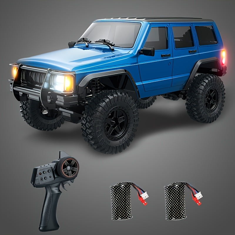 JJRC C8801&C8809 1\u002F18 Full Scale RC Rock Crawler RC Truck 4x4 Off Road Remote Control Car 3 Speed Adjustment 370 Brushed Motor With Led Light Hobby Toy For Adult 12km\u002Fh